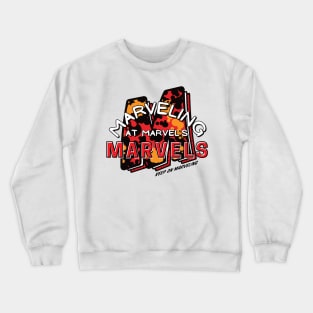 Marveling Crackle Logo Crewneck Sweatshirt